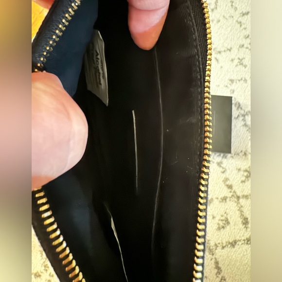 Authentic YSL Monogram Small Ziptop Bill Pouch in Grained Leather - Picture 8 of 14